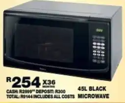 Lewis Lifestyle Living black microwave offer