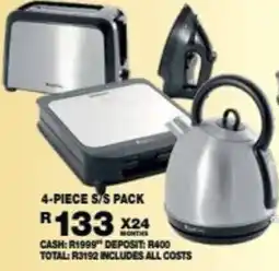 Lewis Lifestyle living 4-piece s/s pack offer