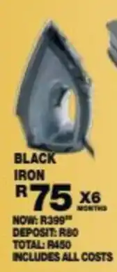 Lewis Lifestyle Living Black Iron offer