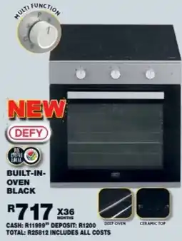 Lewis Defy built-in-oven black offer