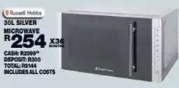Lewis Russell Hobbs Silver Microwave offer