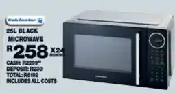 Lewis Kelvinator black microwave offer