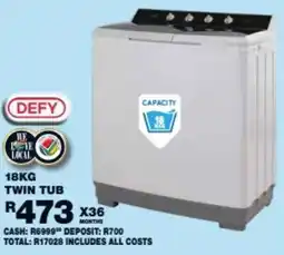 Lewis Defy twin tub offer