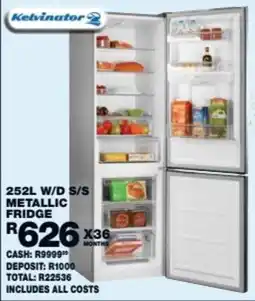 Lewis Kelvinator Metallic Fridge offer