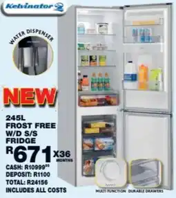 Lewis Kelvinator Frost Free W/D S/S Fridge offer