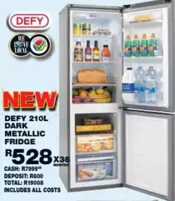 Lewis Defy dark metallic fridge offer