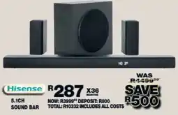 Lewis Hisense 5.1ch sound bar offer