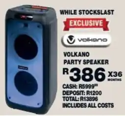 Lewis Volkano Party Speaker offer