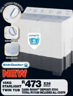 Lewis Kelvinator Starlight Twin Tub offer