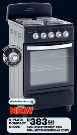 Lewis Kelvinator 4-Plate Compact Stove offer