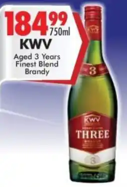 Prestons KWV Finest Blend Brandy offer