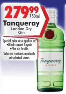 Prestons Tanqueray London Dry Gin offer