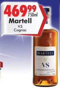 Prestons Martell VS Cognac offer