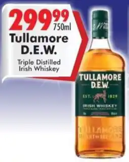 Prestons Tullamore D.E.W. Triple Distilled Irish Whiskey offer