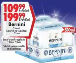 Prestons Bernini Classic Sparkling Spritzer Cans offer