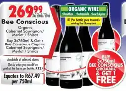 Prestons Bee Conscious Organic Cabernet Sauvignon/ Merlot/ Shiraz offer