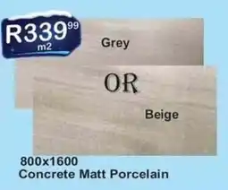 K Carrim Concrete Matt Porcelain offer