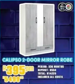 Best Home And Electric Calipso 2-door mirror robe offer
