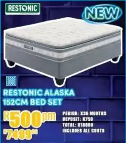 Best Home And Electric Restonic Alaska 152cm Bed Set offer