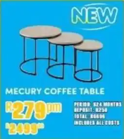 Best Home And Electric Mecury coffee table offer