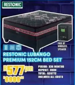 Best Home And Electric Restonic lubango premium 152cm bed set offer