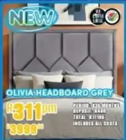 Best Home And Electric Olivia headboard grey offer