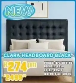 Best Home And Electric Clara headboard black offer