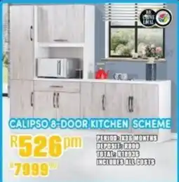 Best Home And Electric Calipso 8-door kitchen scheme offer