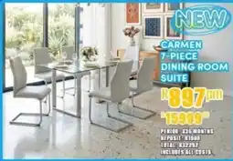 Best Home And Electric Carmen dining room suite offer
