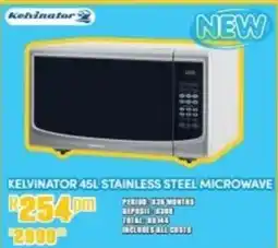 Best Home And Electric Kelvinator Stainless Steel Microwave offer