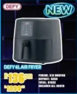 Best Home And Electric DEFY 6L AIR FRYER offer