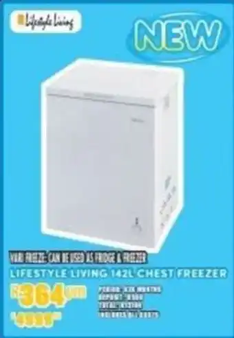 Lifestyle Living 142L Chest Freezer
