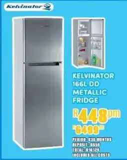 Best Home And Electric Kelvinator 166L DD Metallic Fridge offer