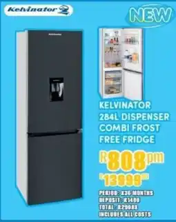 Best Home And Electric Kelvinator Dispenser Combi Frost Free Fridge offer