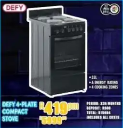 Best Home And Electric Defy 4-plate compact stove offer