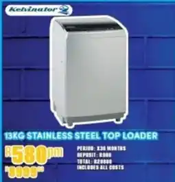 Best Home And Electric Kelvinator stainless steel top loader offer