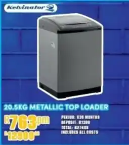 Best Home And Electric Kelvinator 20.5KG METALLIC TOP LOADER offer
