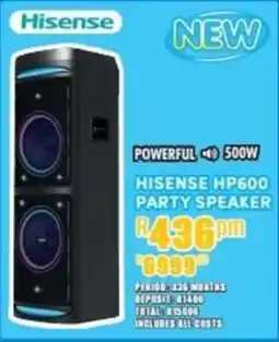 Best Home And Electric Hisense HP600 Party Speaker offer