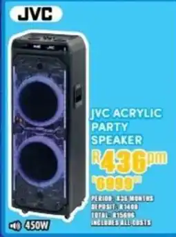 Best Home And Electric JVC acrylic party speaker offer