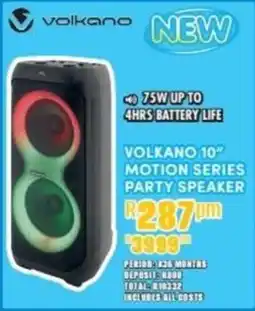 Best Home And Electric Volkano 10" motion series party speaker offer