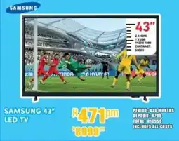 Best Home And Electric SAMSUNG 43" LED TV offer
