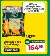 Dis-Chem Lifestyle Food Dried Mango-300g offer