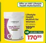 Dis-Chem Lifestyle Health Multivit For Women 60 Tablets offer