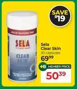 Dis-Chem Sela Clear Skin 30 Capsules offer