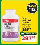 Dis-Chem Vital, Hair, Skin & Nails 90 Softgel Capsules offer