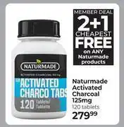 Dis-Chem Naturmade Activated Charcoal 125mg 120 Tablets offer