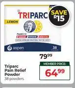 Dis-Chem Triparc Pain Relief Powder 38 Powders offer