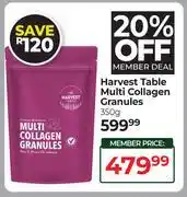 Dis-Chem Harvest Table Multi Collagen Granules-350g offer