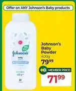 Dis-Chem Johnson's Baby Powder-400g offer