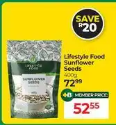 Dis-Chem Lifestyle Food Sunflower Seeds-400g offer